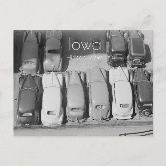 駐車済み車はがき ポストカード (正面)