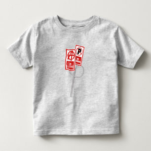 駐車禁止アナーキーサイン トドラーTシャツ