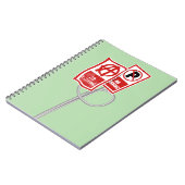 駐車禁止アナーキーサイン ノートブック (左側)