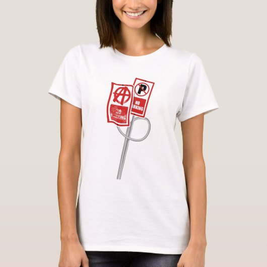 駐車禁止アナーキーサイン Tシャツ (正面)