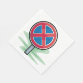 駐車禁止道路標識レッドブルー交通記号 スタンダードランチョンナプキン (角)