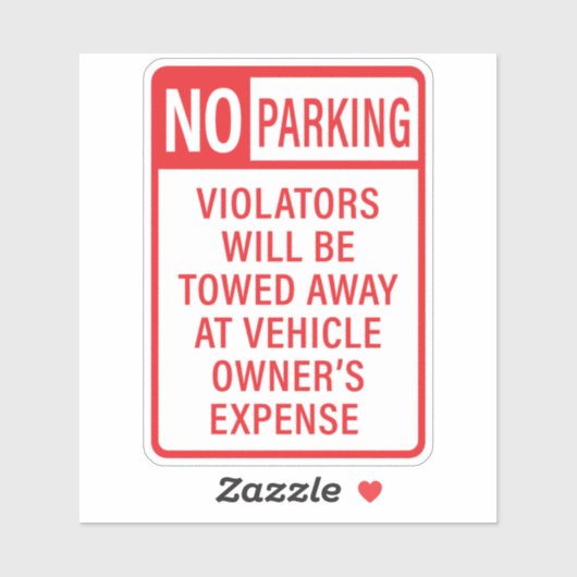 駐車禁止 シール (シート)