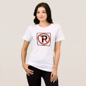 駐車禁止Tシャツ トライブレンドTシャツ (正面全面)