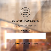 駐車許可証 車両ID カスタムテキスト 車 トラック ウィンドウサイン (シート2)