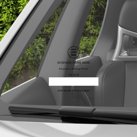 駐車許可証 車両ID カスタムテキスト 車 トラック ウィンドウサイン