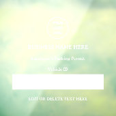 駐車許可車両IDカスタム文字車 ウィンドウサイン (シート3)