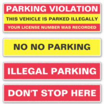 駐車違反の警告と通知なし