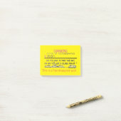 駐車違反の通知 ポストイット (デスク上)