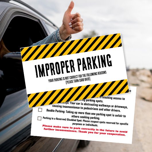駐車違反カード 名刺