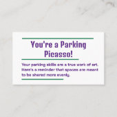 駐車違反 名刺 (正面)