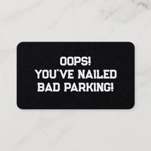 駐車違反 名刺 (正面)