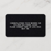 駐車違反 名刺 (裏面)