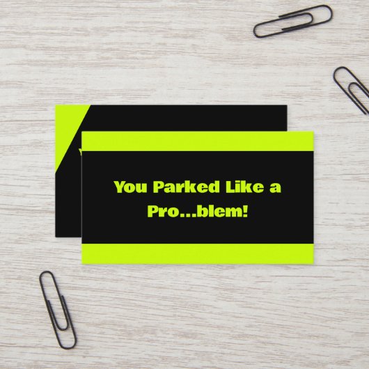 駐車違反 名刺 (正面/裏面インサイチュ)