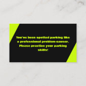 駐車違反 名刺 (裏面)