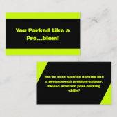 駐車違反 名刺 (正面/裏面)