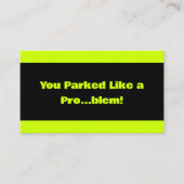 駐車違反 名刺 (正面)