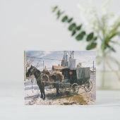 駐車馬と乳母車 ポストカード (スタンド正面)