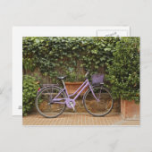 駐輪された自転車、イタリア、トスカーナ地方、ピエンツァ ポストカード (正面/裏面)