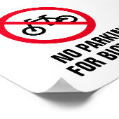 駐輪禁止ポスター ポスター (角)