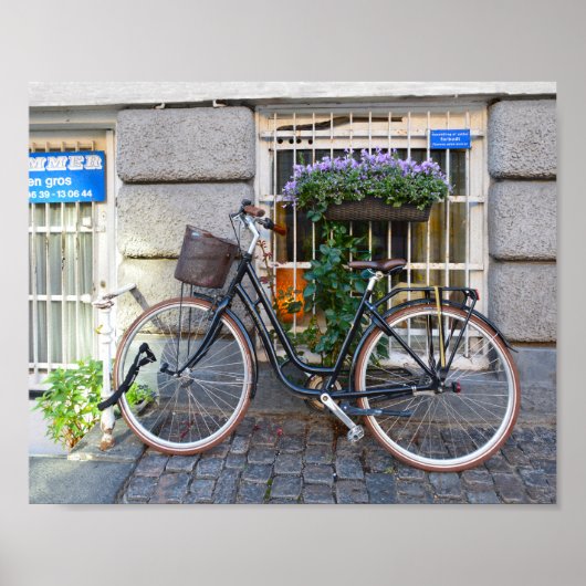 駐輪禁止,コペンハーゲン,デンマーク ポスター (正面)