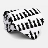 駒のシルエットのデザイン ネクタイ (ロール)