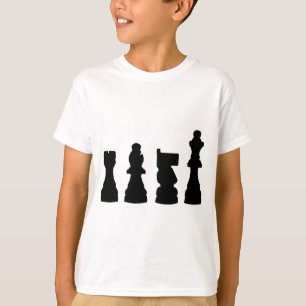 駒のシルエットのデザイン Tシャツ