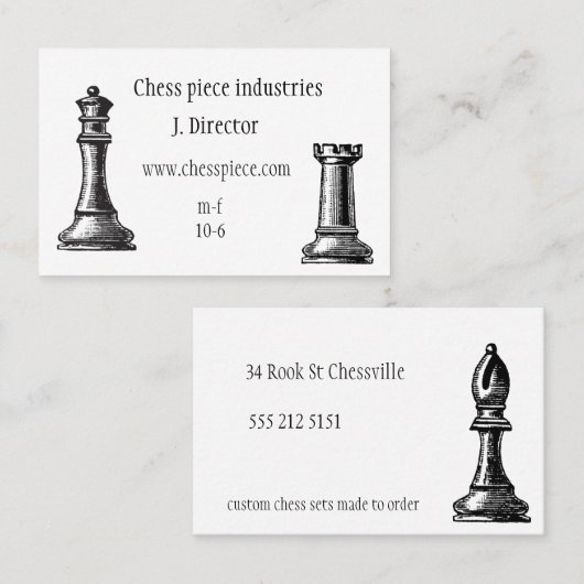 駒のテーマの名刺 名刺 (正面/裏面)