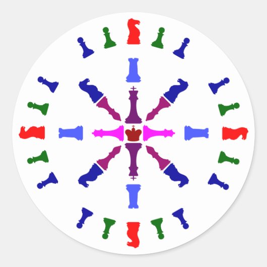 駒のデザイン ラウンドシール (正面)