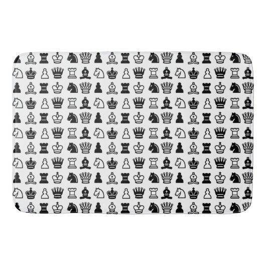 駒パターン バスマット (正面)