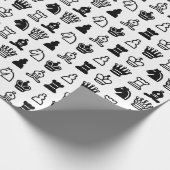 駒パターン ラッピングペーパー (角)