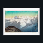 駒ヶ岳山頂、駒ヶ岳の峰、吉田、ウッドカット ポストカード<br><div class="desc">吉田博吉田博（よしだひろし、1876年9月19日–1950年4月5日）は、20世紀の画家・木版画日本の家。新版画スタイルの一もっとも偉大人と評され、特に優れた景観プリントで知られる。吉田さんは広く旅をし日本のて、タージマハルやスイスアルプス、グランドキャニオンや州の国立公園など伝統的日本の、ウッドカットのスタイルで行われた非主題のイメージで特に知られ統一されたた。引用文：ウィキペディア</div>