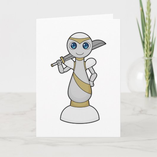 駒 ポーン 剣 チェス カード (正面)