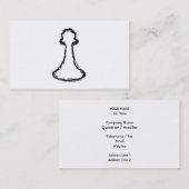 駒。 黒いスケッチ 名刺 (正面/裏面)