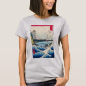 駿州薩埵海岸 | 広重 | Tシャツ (正面)