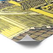 駿河北斎浮世絵店日本の店 ポスター (角)