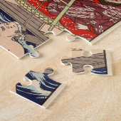 駿河国と富国間の大井川 ジグソーパズル (側面)