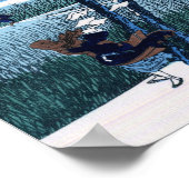 駿河国江尻北斎日本のファインアート ポスター (角)