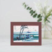 駿河国江尻北斎日本のファインアート ポストカード (スタンド正面)