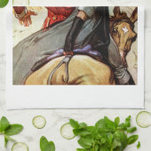 騎乗の愛好家 キッチンタオル (折り畳み)