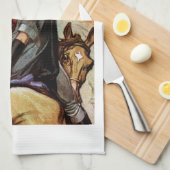 騎乗の愛好家 キッチンタオル (四つ折り)