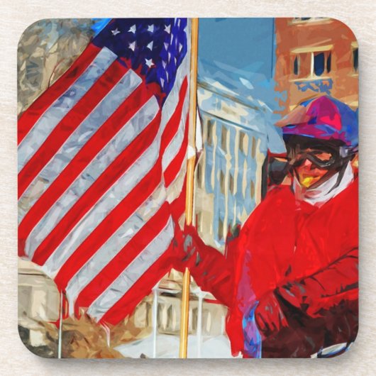 騎乗の旗手 コースター (正面)