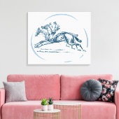 騎乗馬 キャンバスプリント (インサイチュ (リビング))