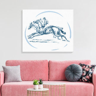 騎乗馬 キャンバスプリント