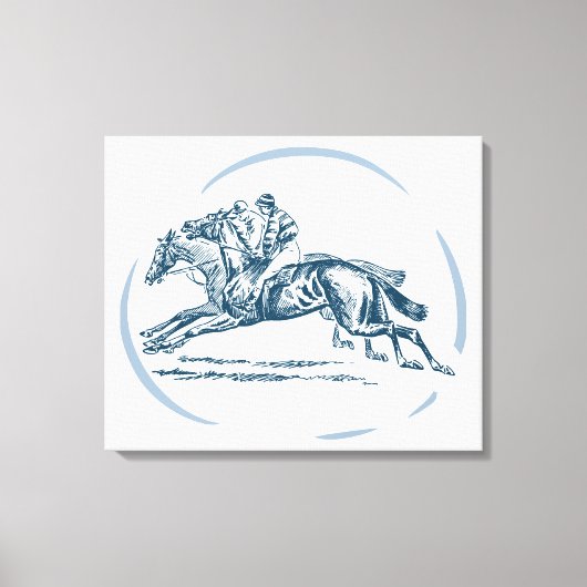 騎乗馬 キャンバスプリント (正面)