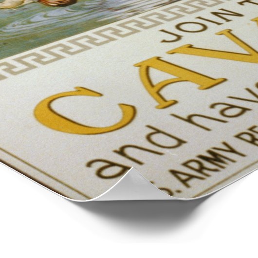 騎兵に加わる ポスター (角)