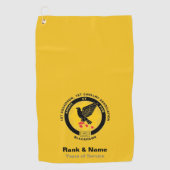 騎兵ゴルフタオル – Cav金ゴールド ゴルフタオル (正面)