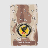 騎兵協会ゴルフタオル – 砂漠迷彩柄 ゴルフタオル (正面)