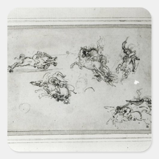 騎兵戦闘中の勉強, 1503-4 スクエアシール (正面)
