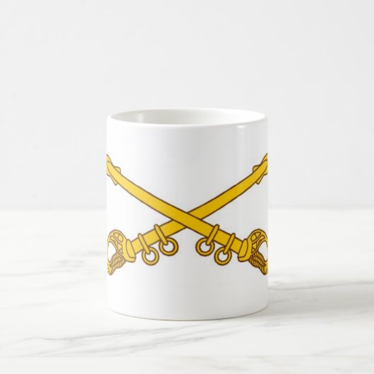 騎兵隊によって交差させるサーベル コーヒーマグカップ (中央)