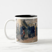 騎兵隊は「Eの戦争の座席からキャンプしましたり、めっきします ツートーンマグカップ (左)